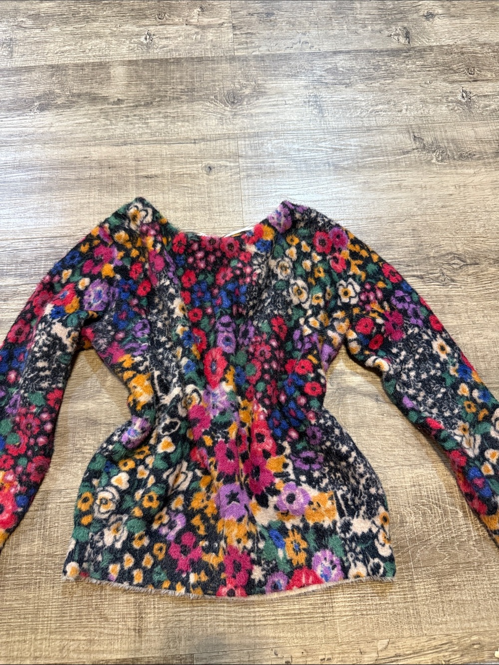 Anthropologie floral sweater